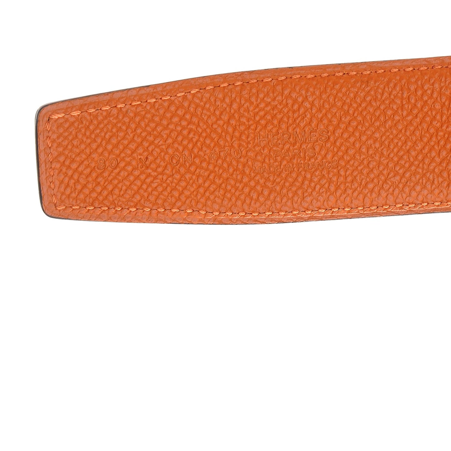 Swift Epsom 32mm Belt Strap 80 Black Orange
