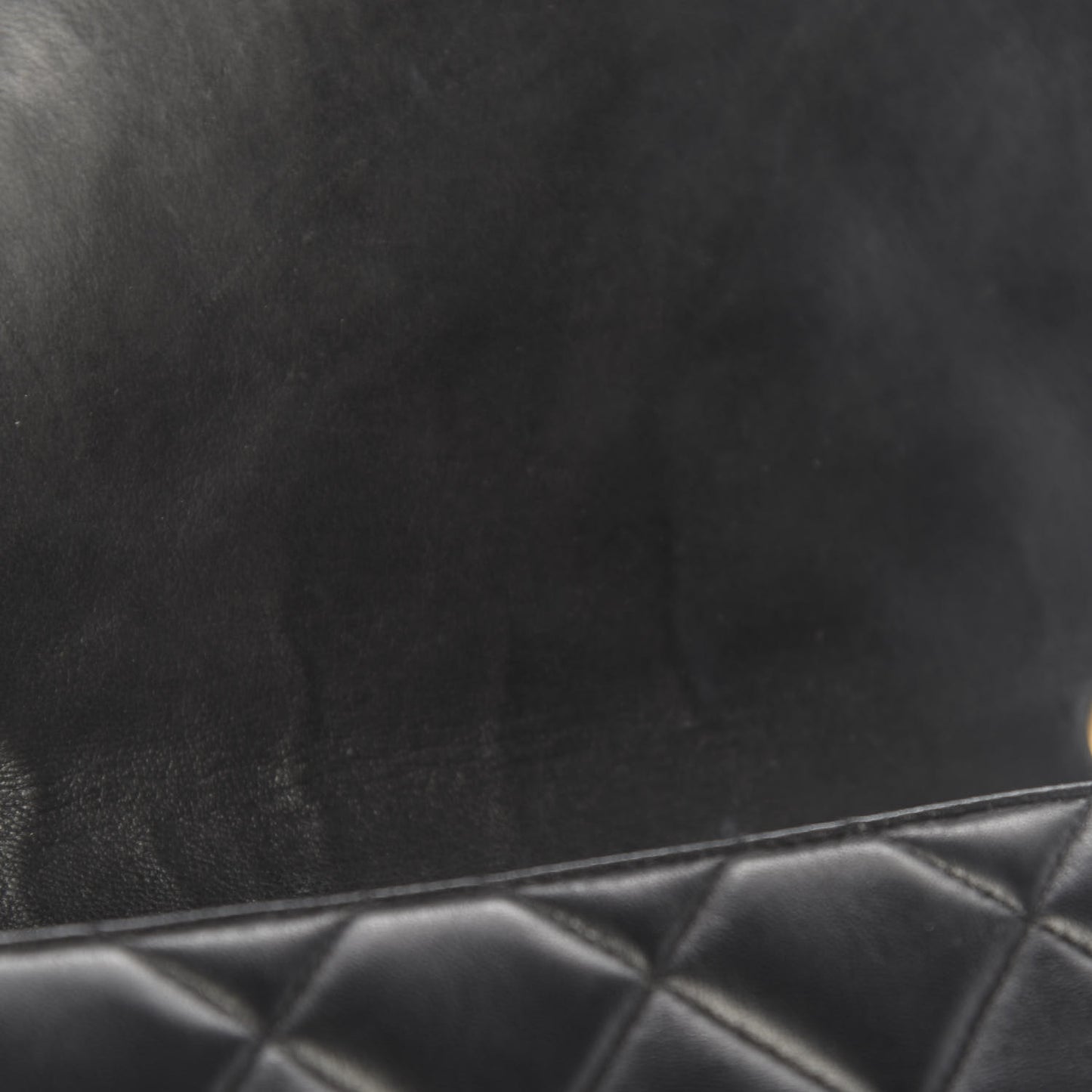 Lambskin Quilted Small Single Flap Black
