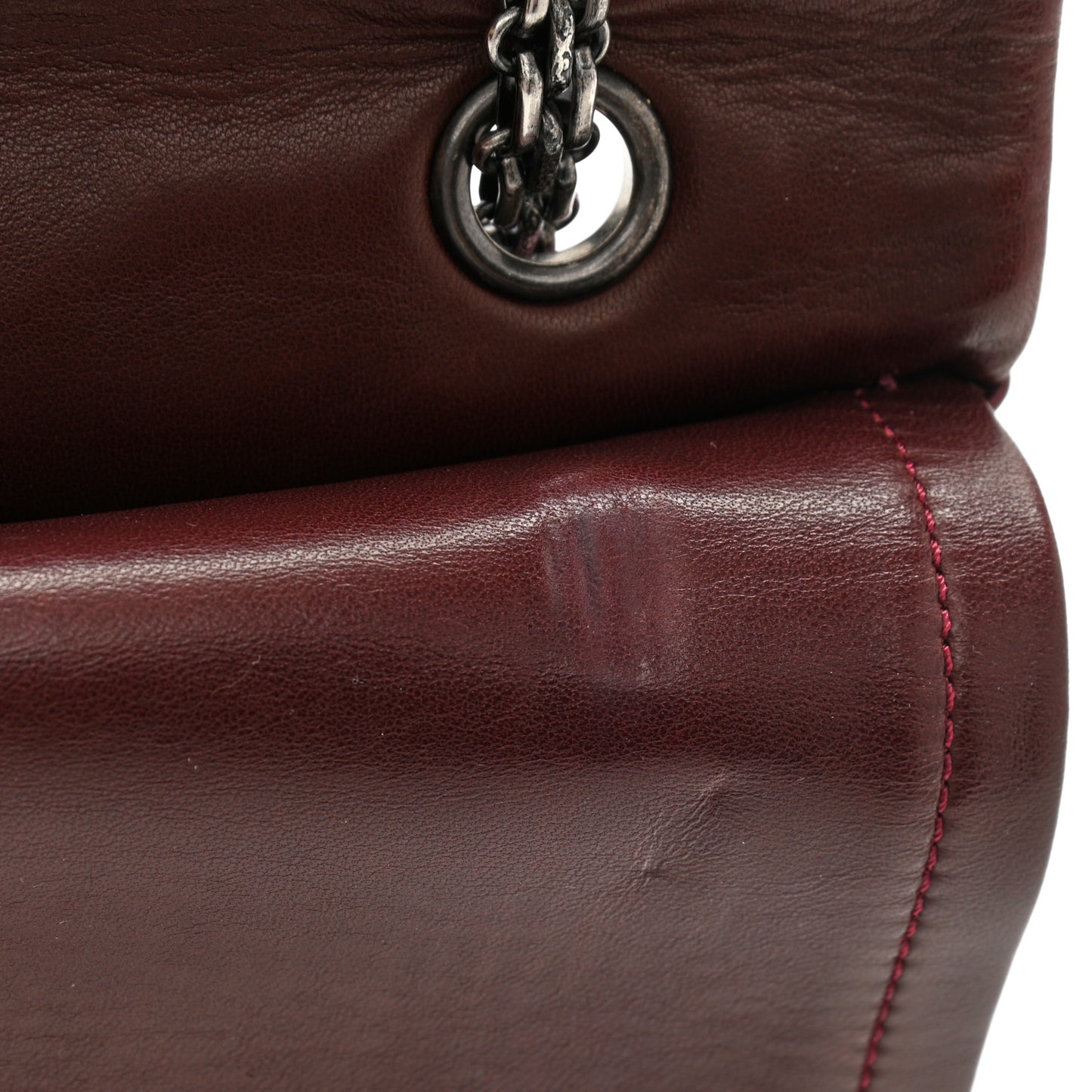 Patent Quilted 2.55 Reissue 227 Flap Light Burgundy