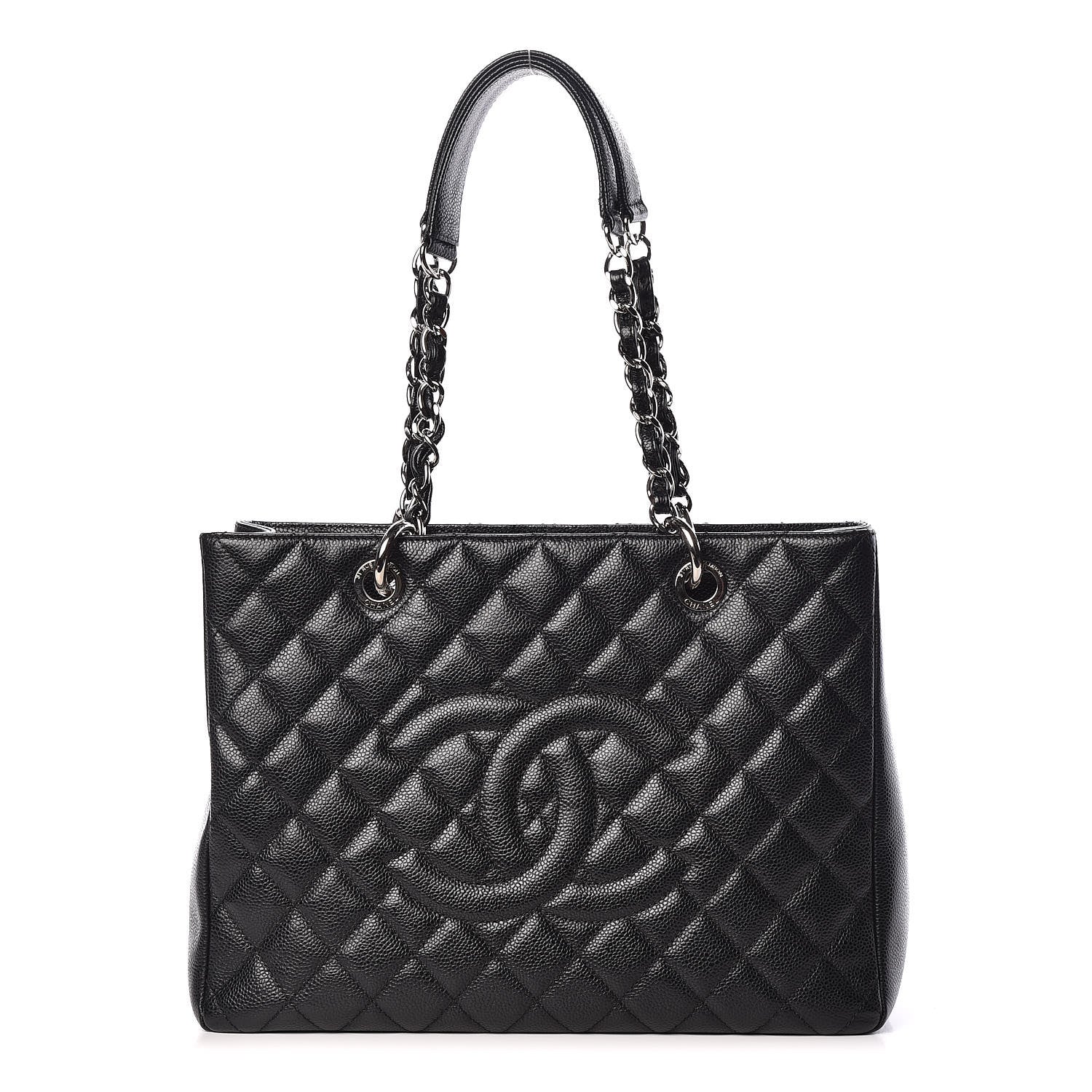 Chanel Caviar Quilted Grand Shopping Tote GST Black 1 of 12