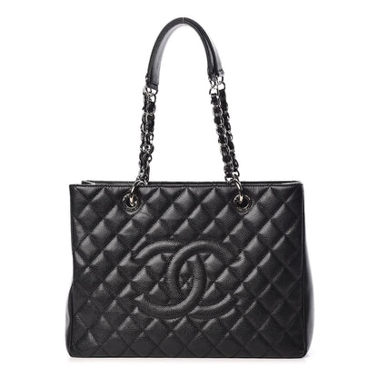 Chanel Caviar Quilted Grand Shopping Tote GST Black 1 of 12