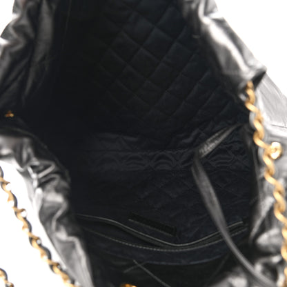 Chanel Metallic Calfskin Quilted Chanel 22 Ruthenium 6 of 12
