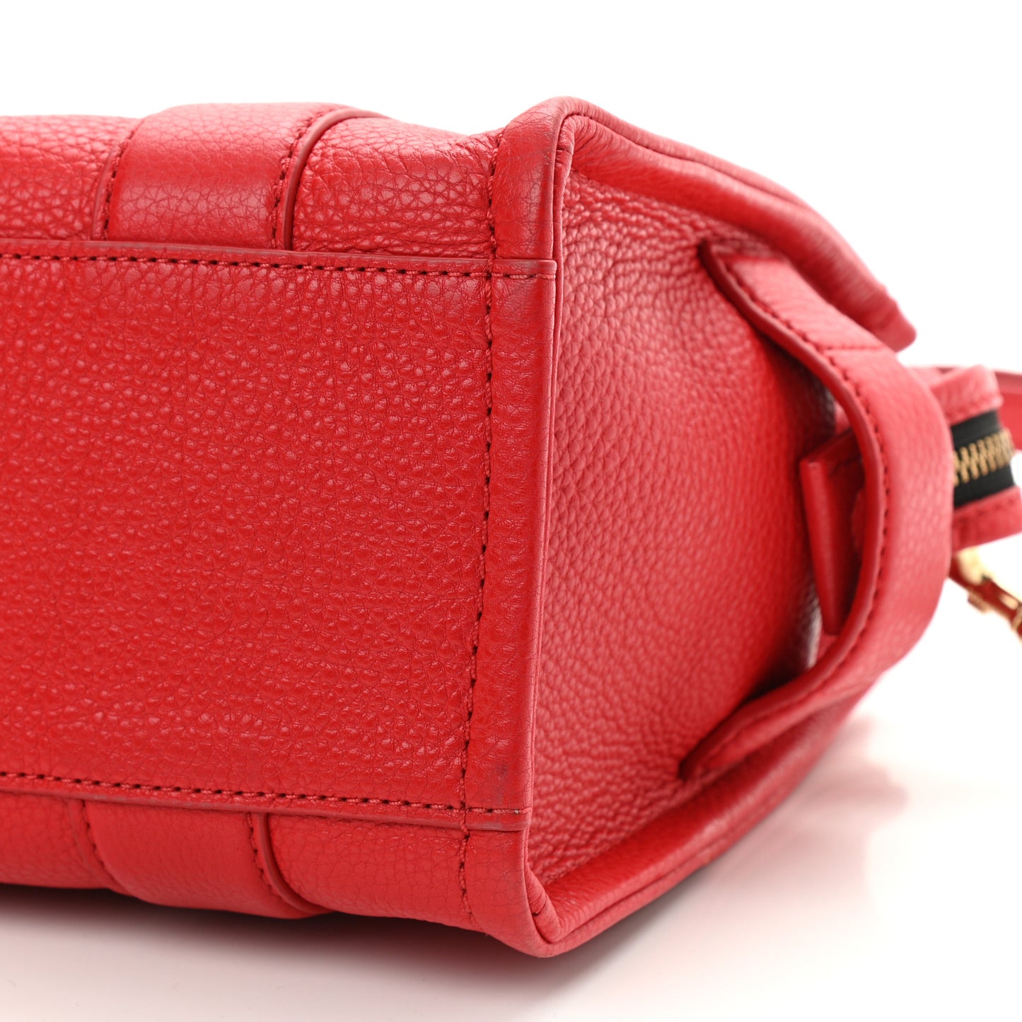 Grained Calfskin Small The Tote Bag Red