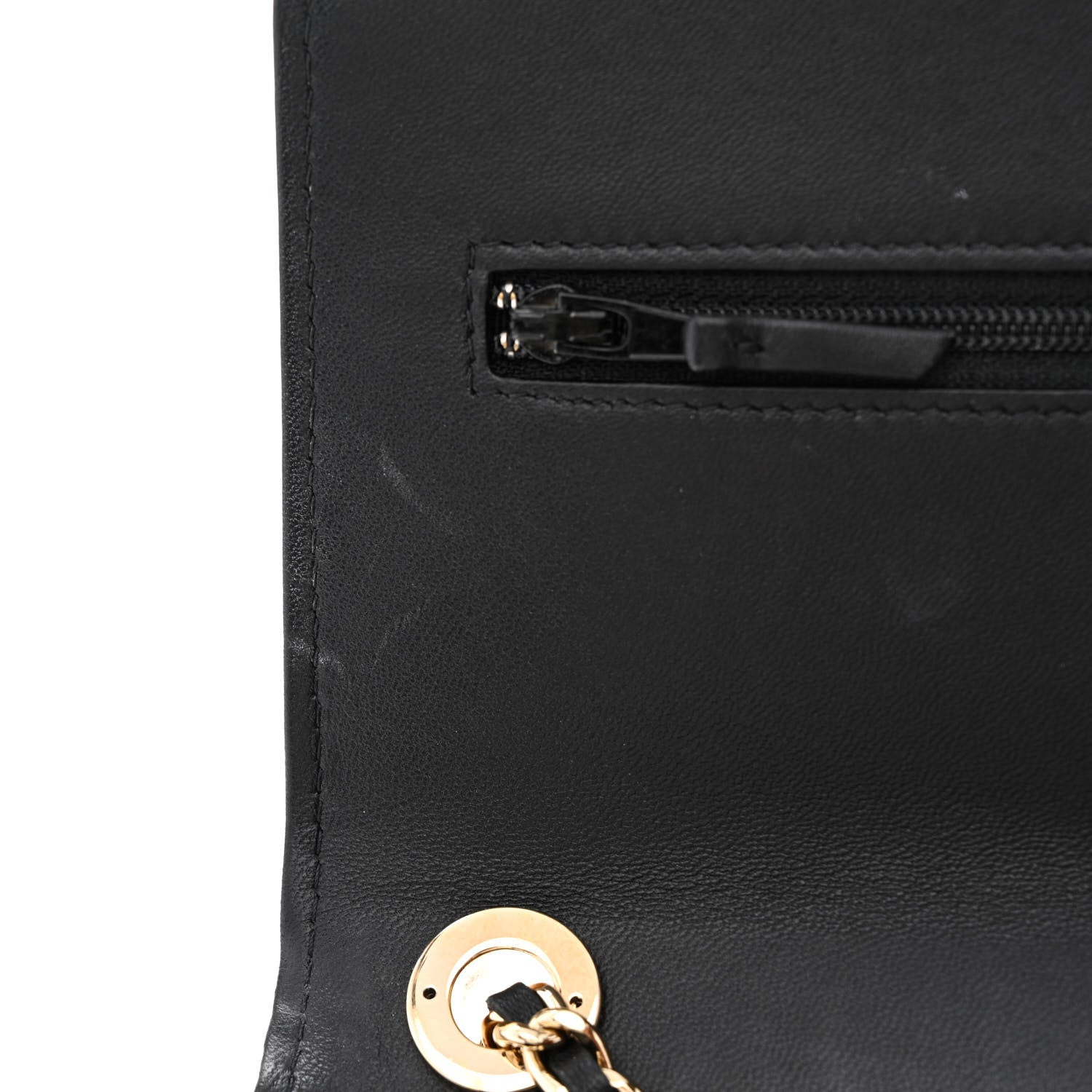 Chanel Lambskin Quilted Trendy CC Wallet On Chain WOC Black 14 of 16
