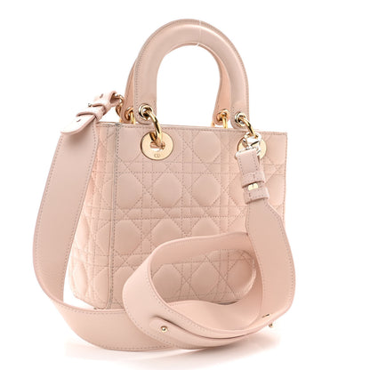 Christian Dior Lambskin Cannage Small My ABCDior Lady Dior Pink 3 of 11