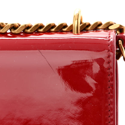 Saint Laurent Patent Small Monogram Sunset Red 12 of 16
