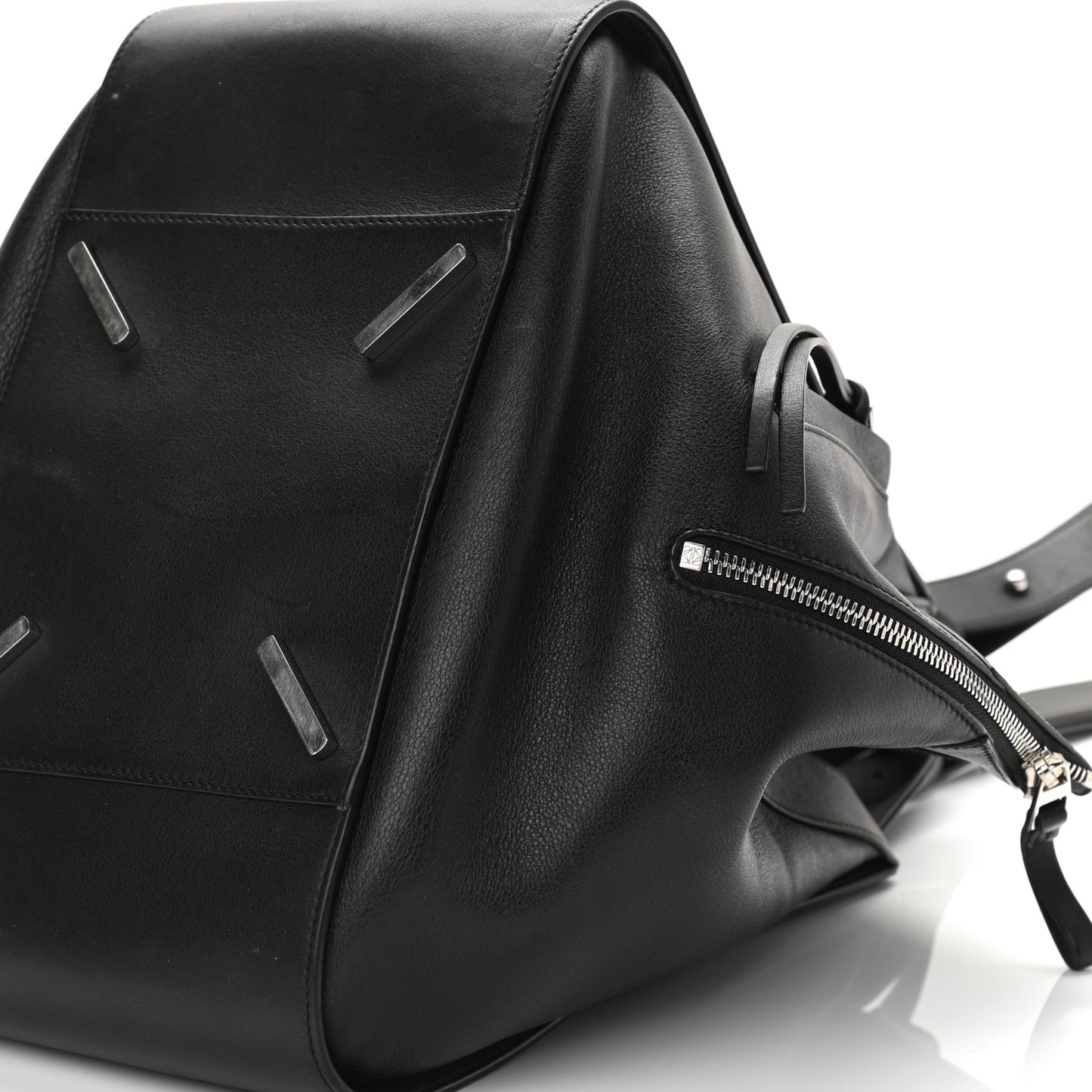 Calfskin Medium Hammock Shoulder Bag Black