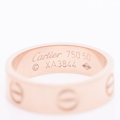 Cartier 18K Pink Gold 5.5mm LOVE Ring 50 5.25 4 of 6