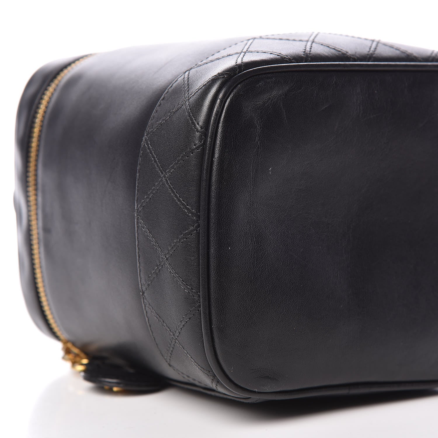 Chanel Lambskin Vanity Cosmetic Case Black 12 of 14