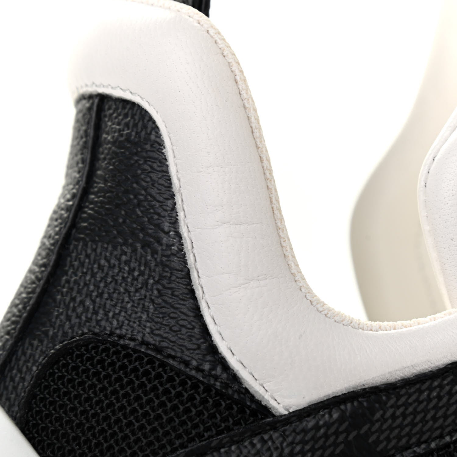 Louis Vuitton Calfskin Technical Nylon Damier Graphite LV Archlight Sneakers 36 Black White 9 of 11