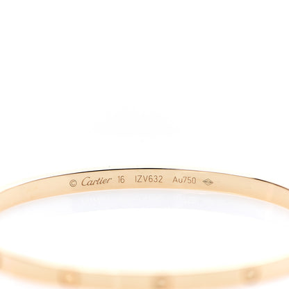 Cartier 18K Yellow Gold Small LOVE Bracelet 16 3 of 4