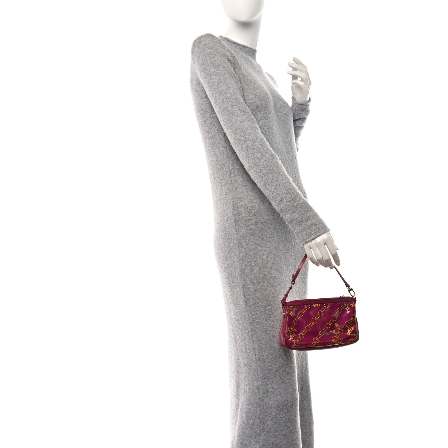 Louis Vuitton Monogram Charms Pochette Accessories Bag Fuchsia 2 of 18