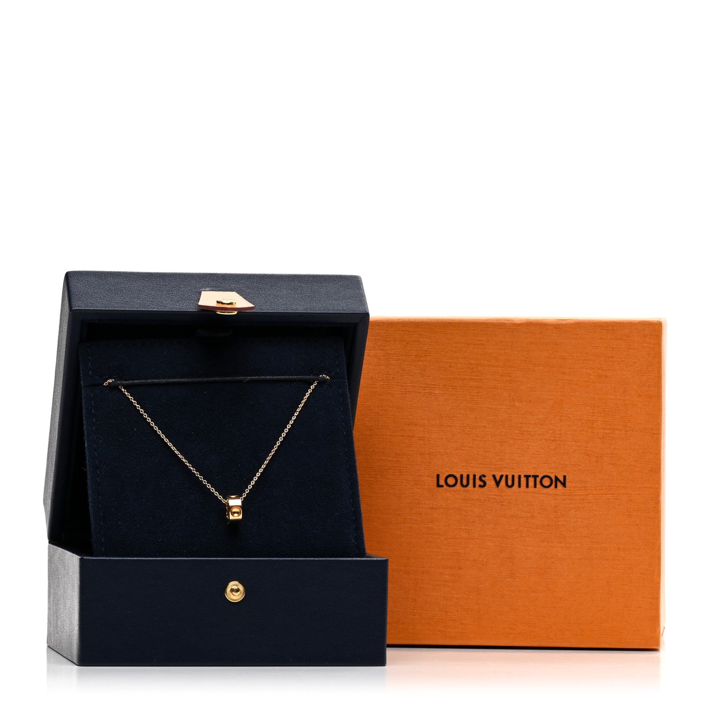 18K Yellow Gold Empreinte Pendant Necklace