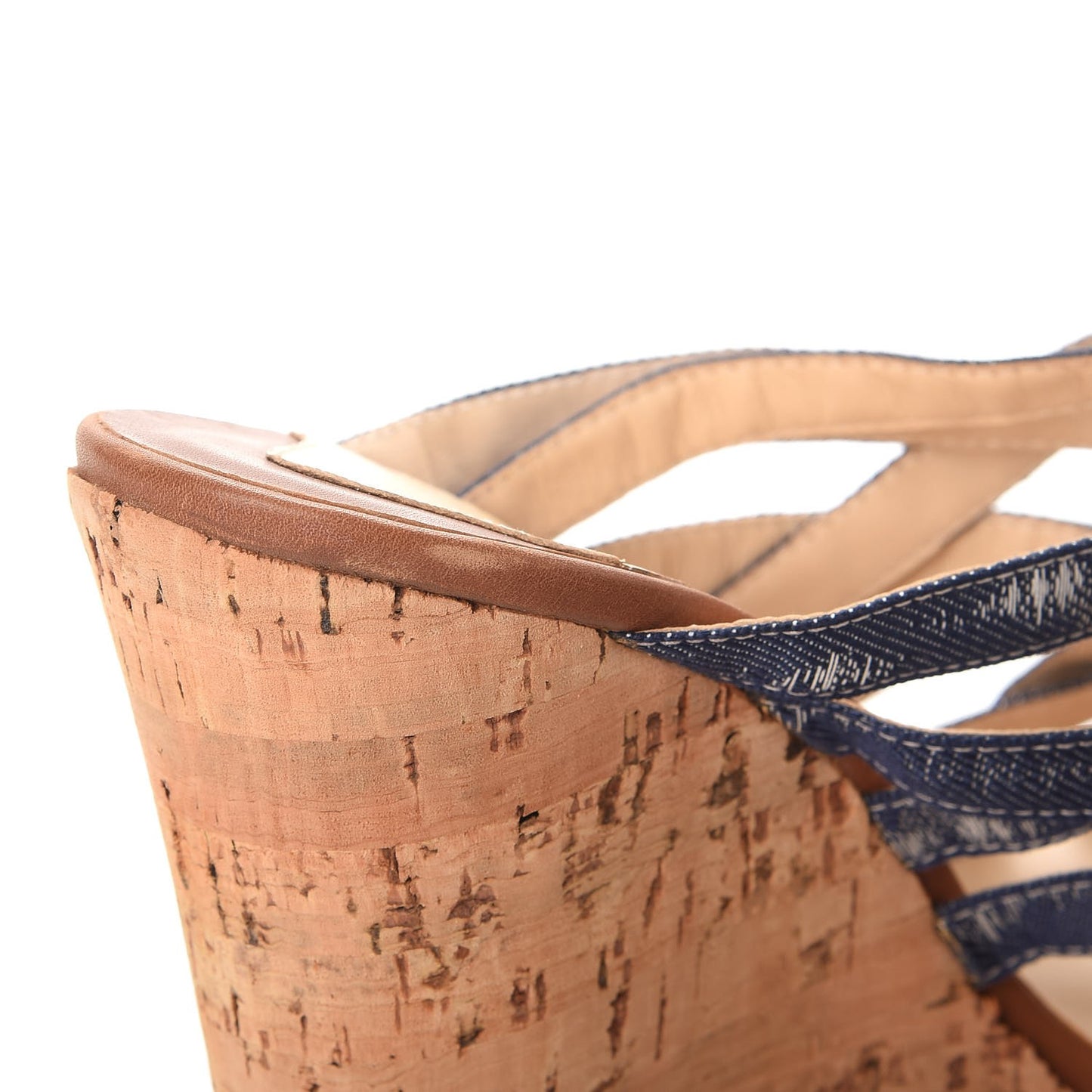 Ribbon Corniche 140 Sandals 40 Denim