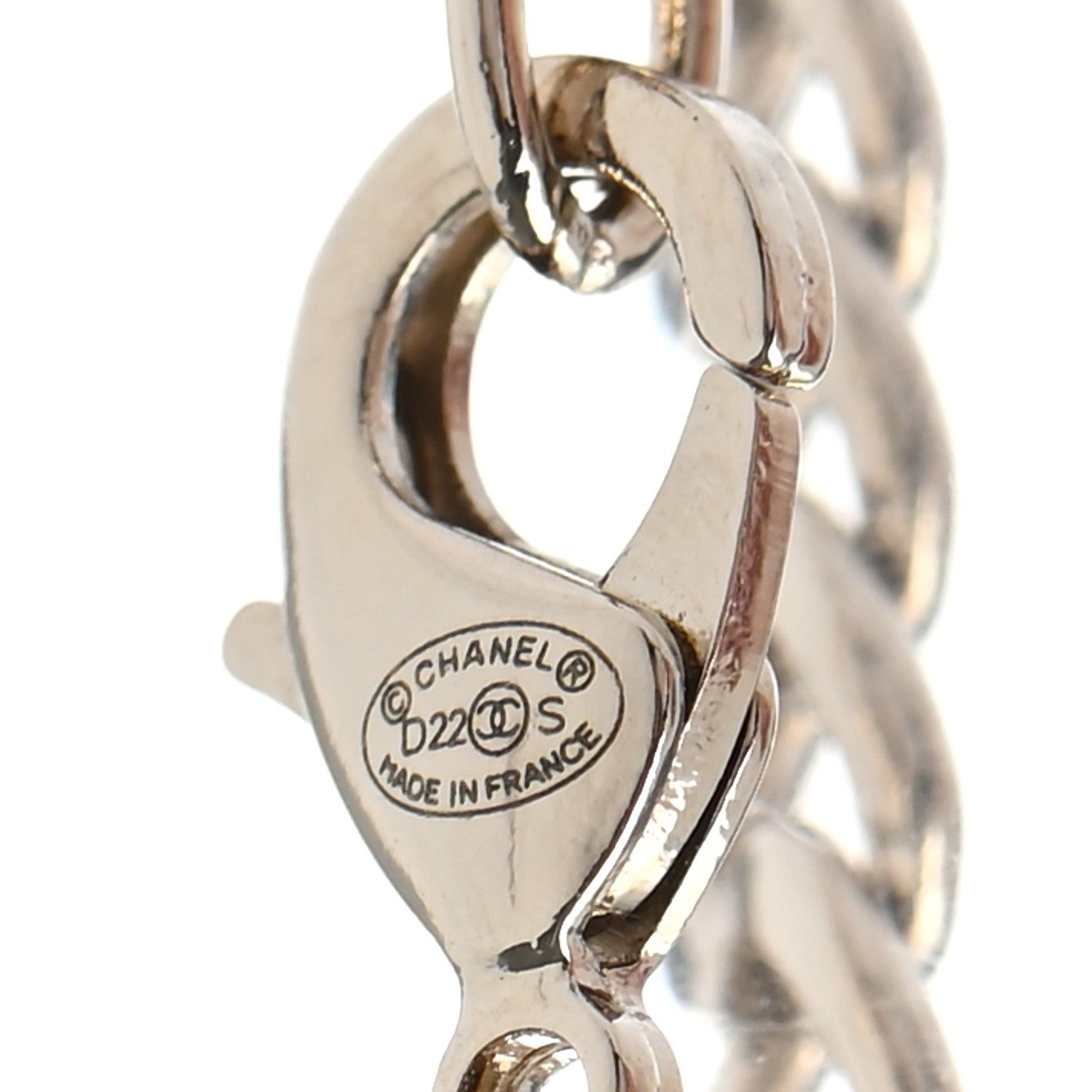 Chanel Metal Crystal CC Square Choker Gold 6 of 7