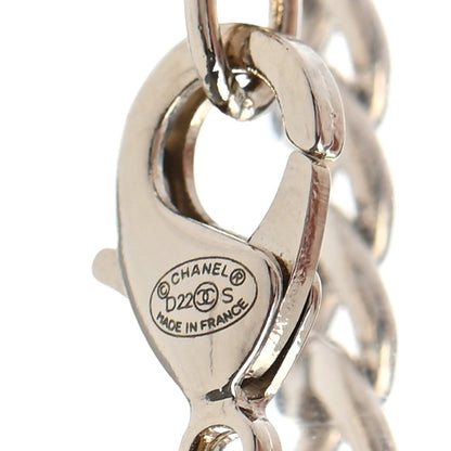 Chanel Metal Crystal CC Square Choker Gold 6 of 7