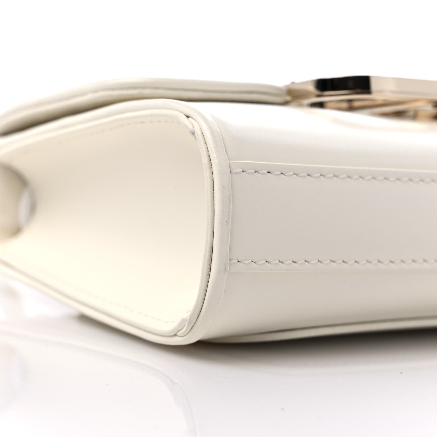 Valentino Garavani Smooth Calfskin Small VLogo Shoulder Bag White 7 of 9