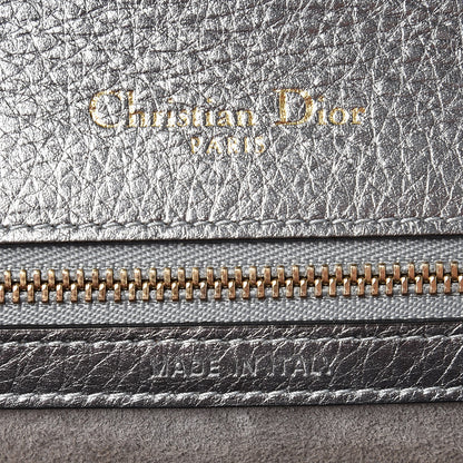 Christian Dior Metallic Grained Calfskin Medium Diorama Flap Bag Silver 6 of 9