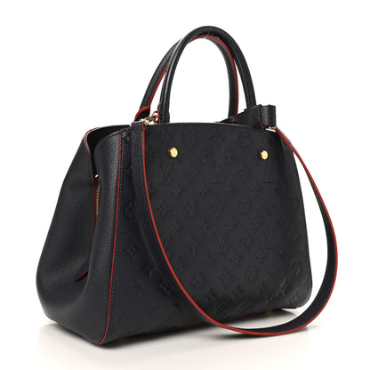 Louis Vuitton Empreinte Montaigne MM Marine Rouge 3 of 9