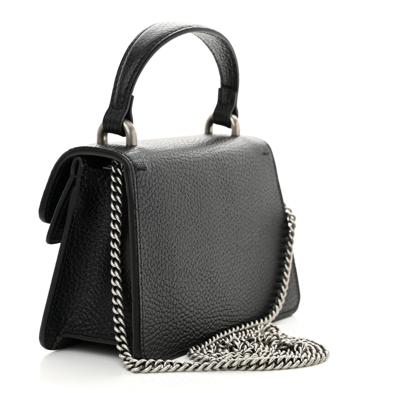 Gucci Dollar Calfskin Crystal Mini Dionysus Top Handle Bag Black Crystal 3 of 11