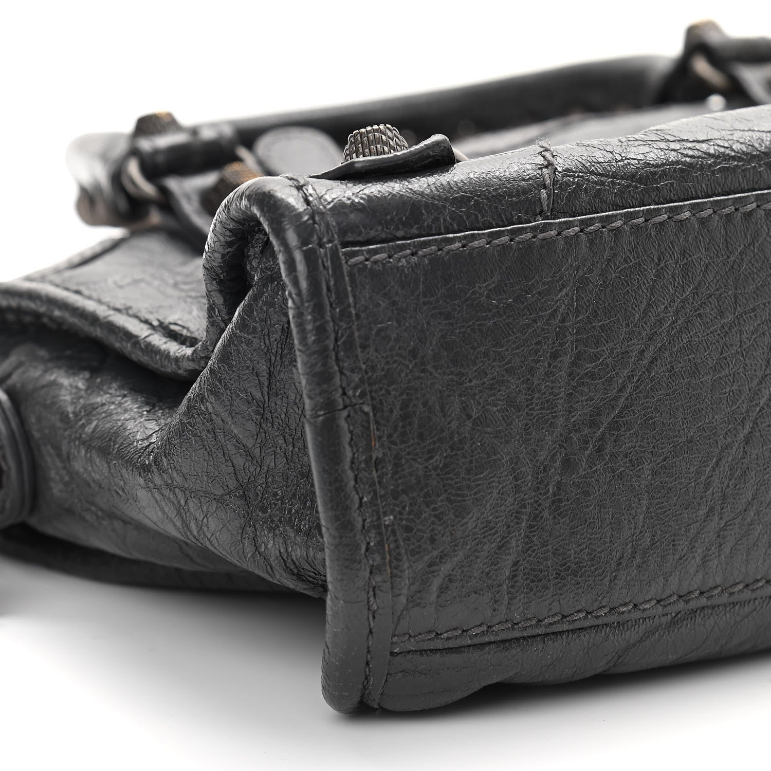 Balenciaga Agneau Giant 12 Gunmetal Hardware Mini City Gris Fossile 9 of 19