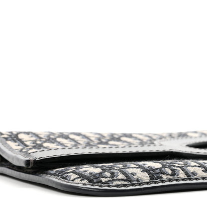 Christian Dior Oblique Fold Over Clutch Blue 9 of 10