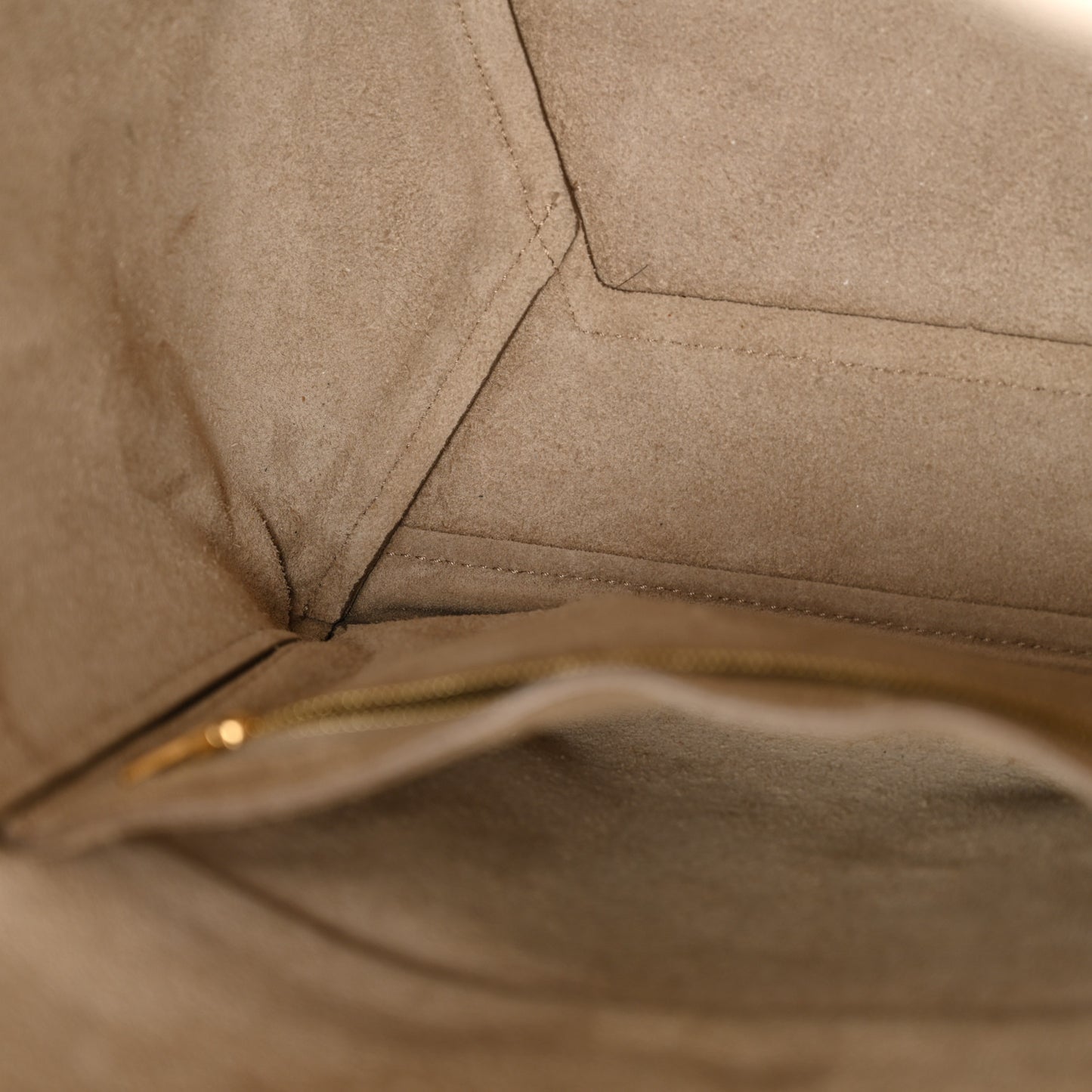 Soft Grained Calfskin Sangle Bucket Bag Dune