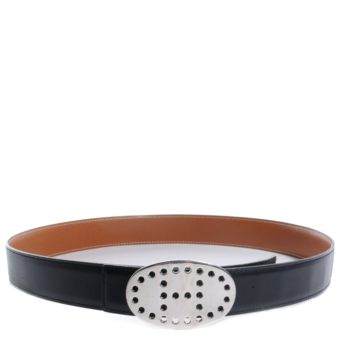 Box Togo Reversible Belt Mirage Silver Buckle 85 Black