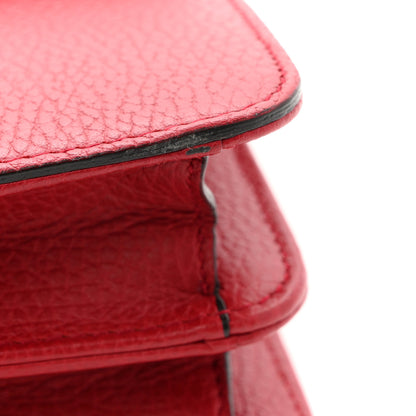 Gucci Dollar Calfskin Small Interlocking G Shoulder Bag Red 13 of 13