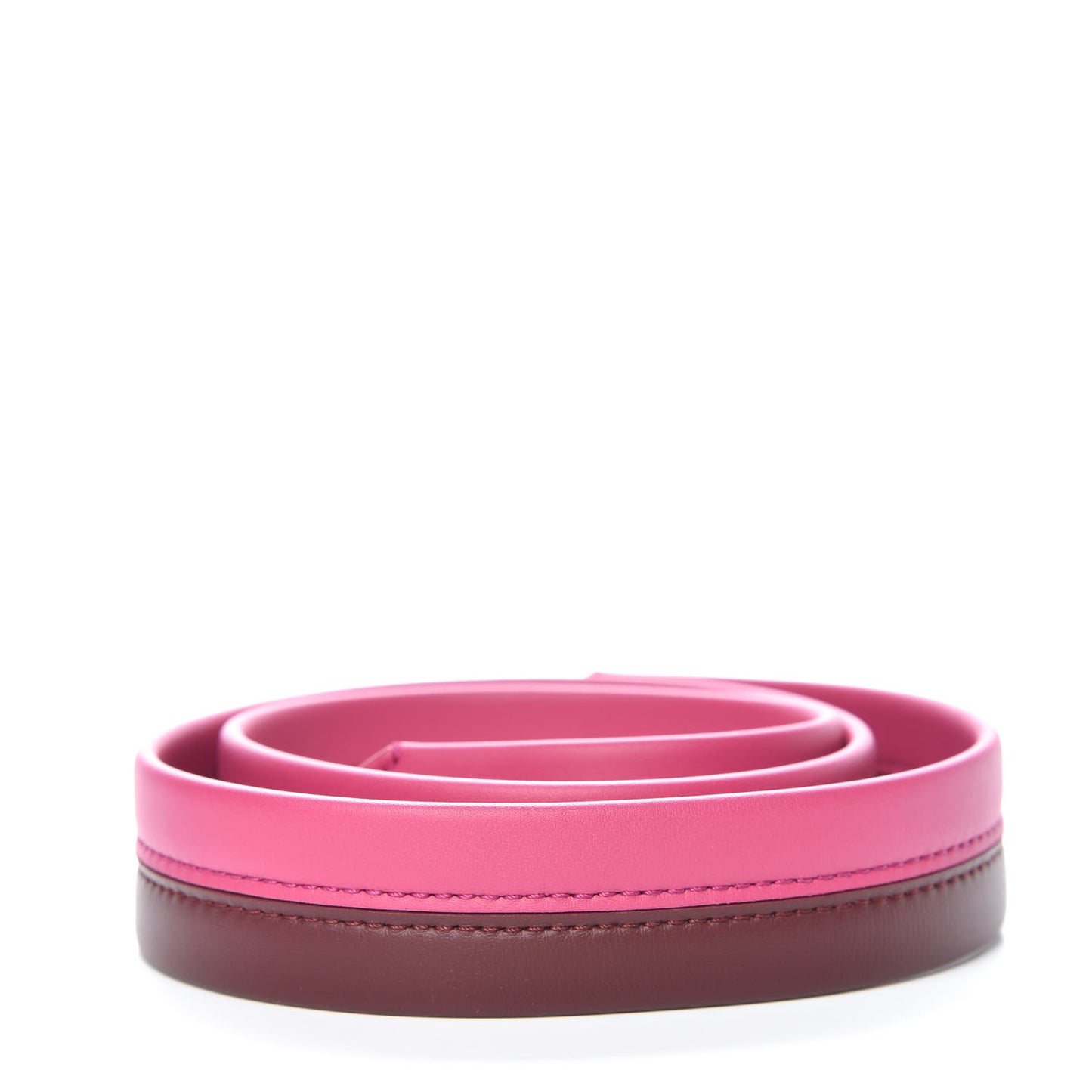 Calfskin Cluny BB Shoulder Strap Bordeaux Fuchsia