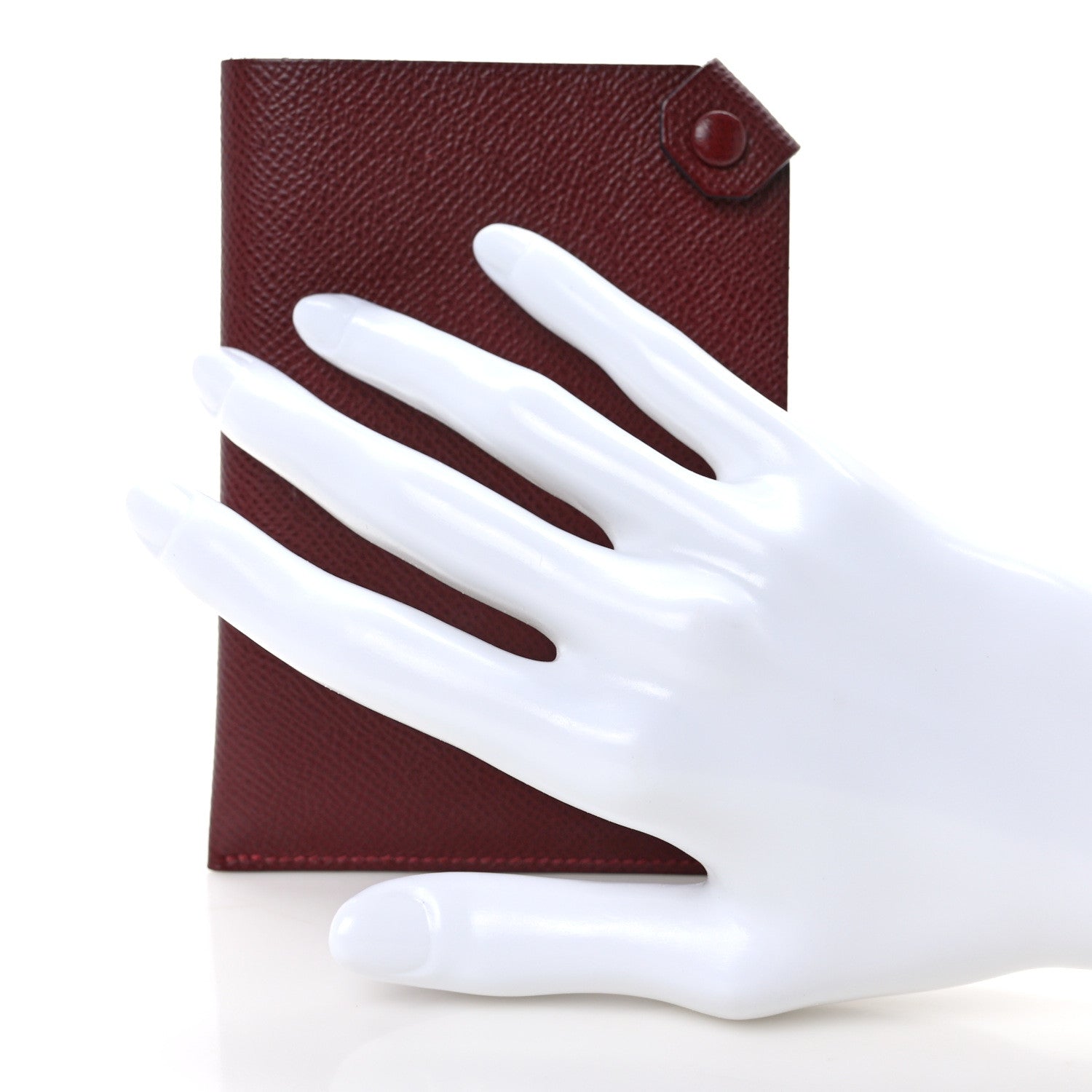 Hermes Epsom Tarmac PM Passport Holder Rouge H 2 of 6