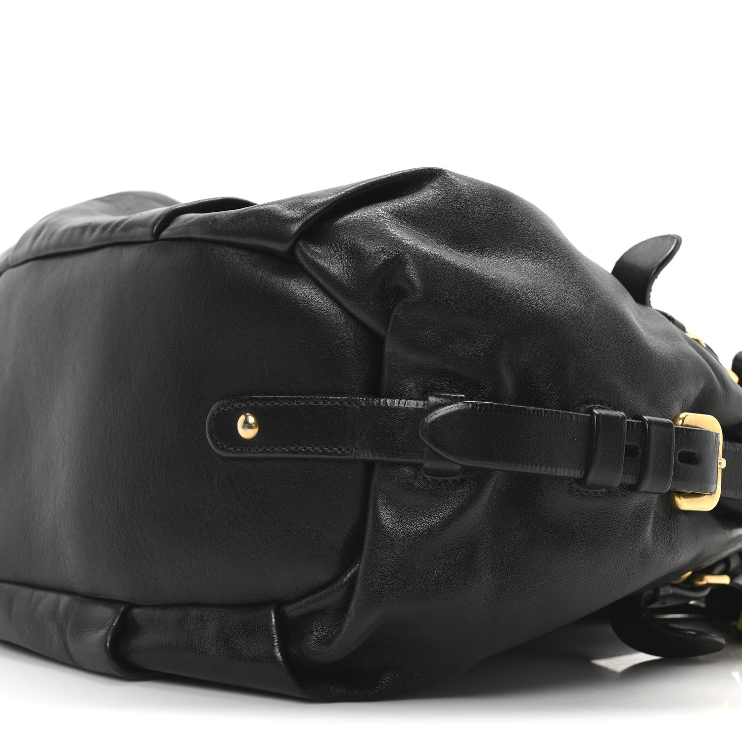Prada Soft Calf Shopping Satchel Black 10 of 10