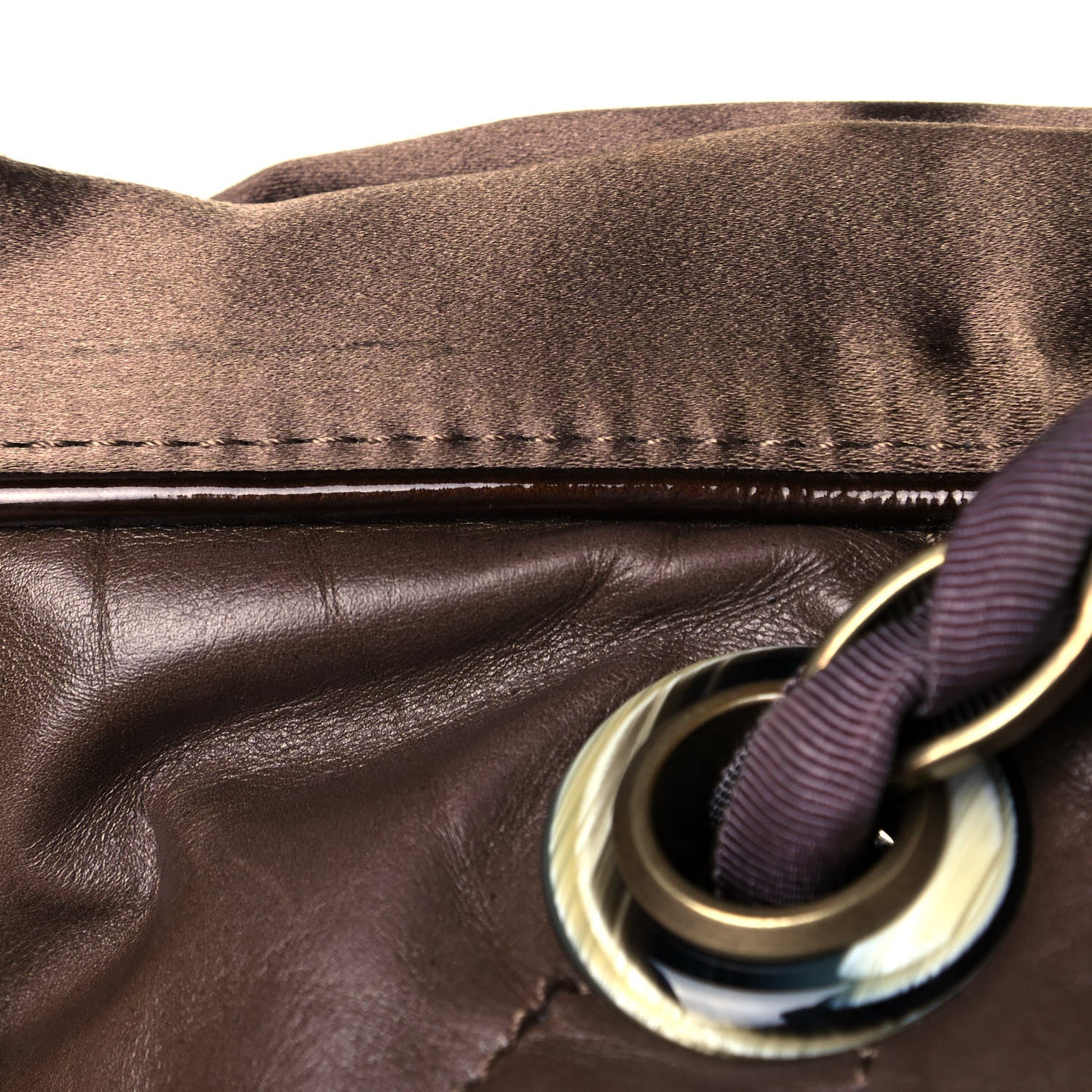 Lanvin Lambskin Quilted Amalia Cabas Tote Brown 23 of 23