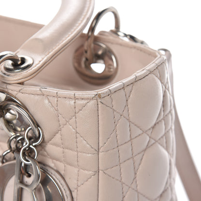 Christian Dior Lambskin Cannage Medium Lady Dior Light Pink 29 of 32