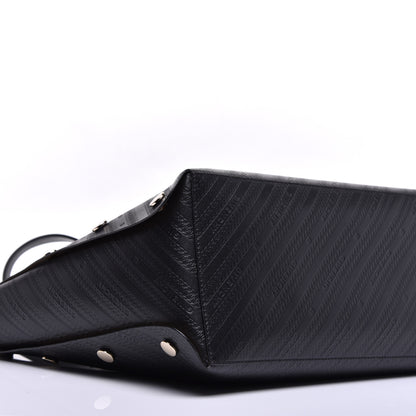 Givenchy Calfskin Chain Embossed Medium Bond Shopper Tote Black 7 of 8