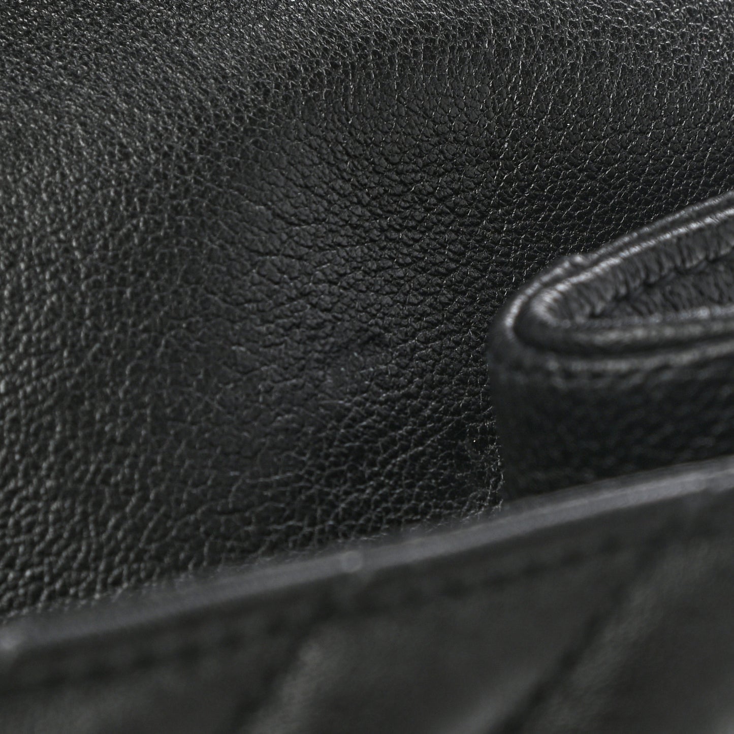 Sheepskin Matelasse Chevron Monogram Monochrome Large College Satchel Black