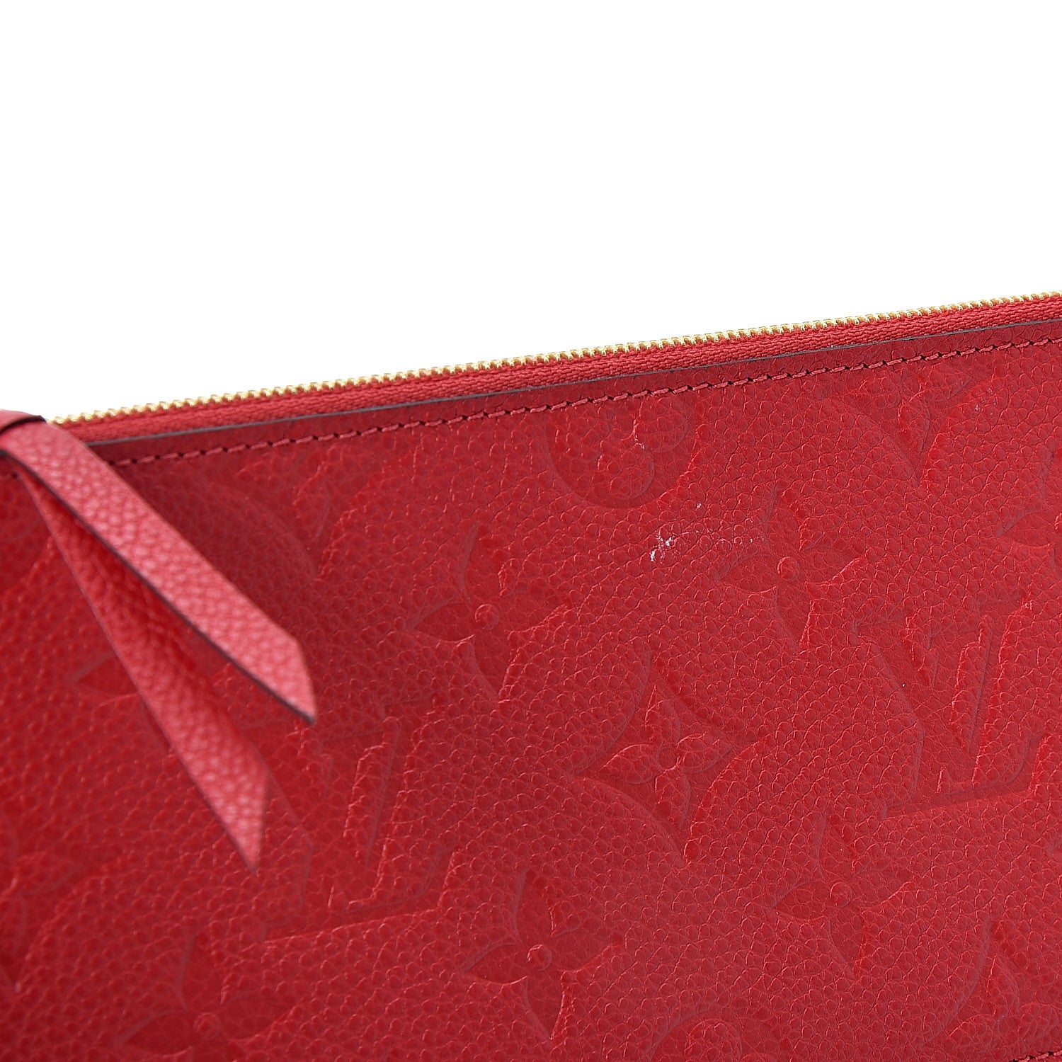 Louis Vuitton Empreinte Pochette Felicie Chain Wallet Scarlet 10 of 12