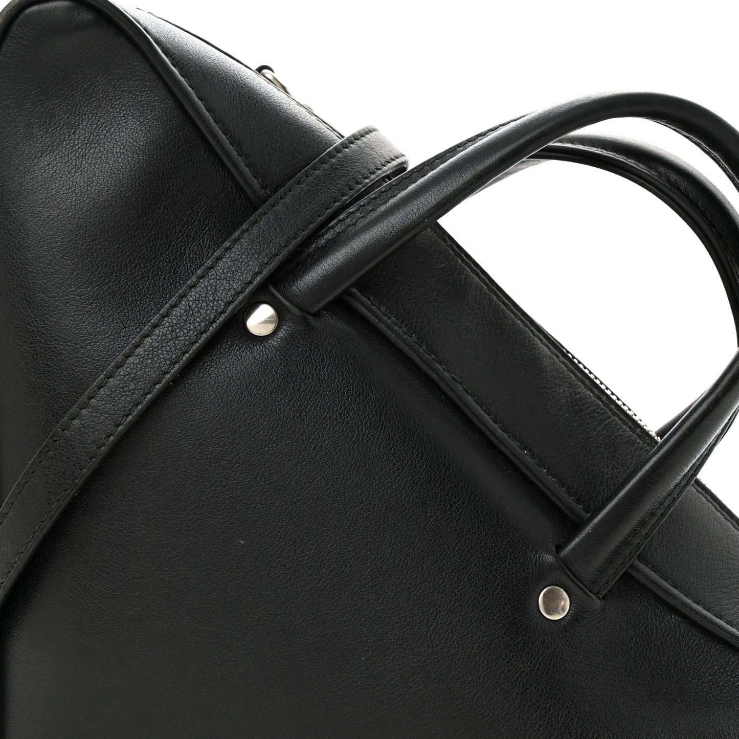 Calfskin S Triangle Duffle Black