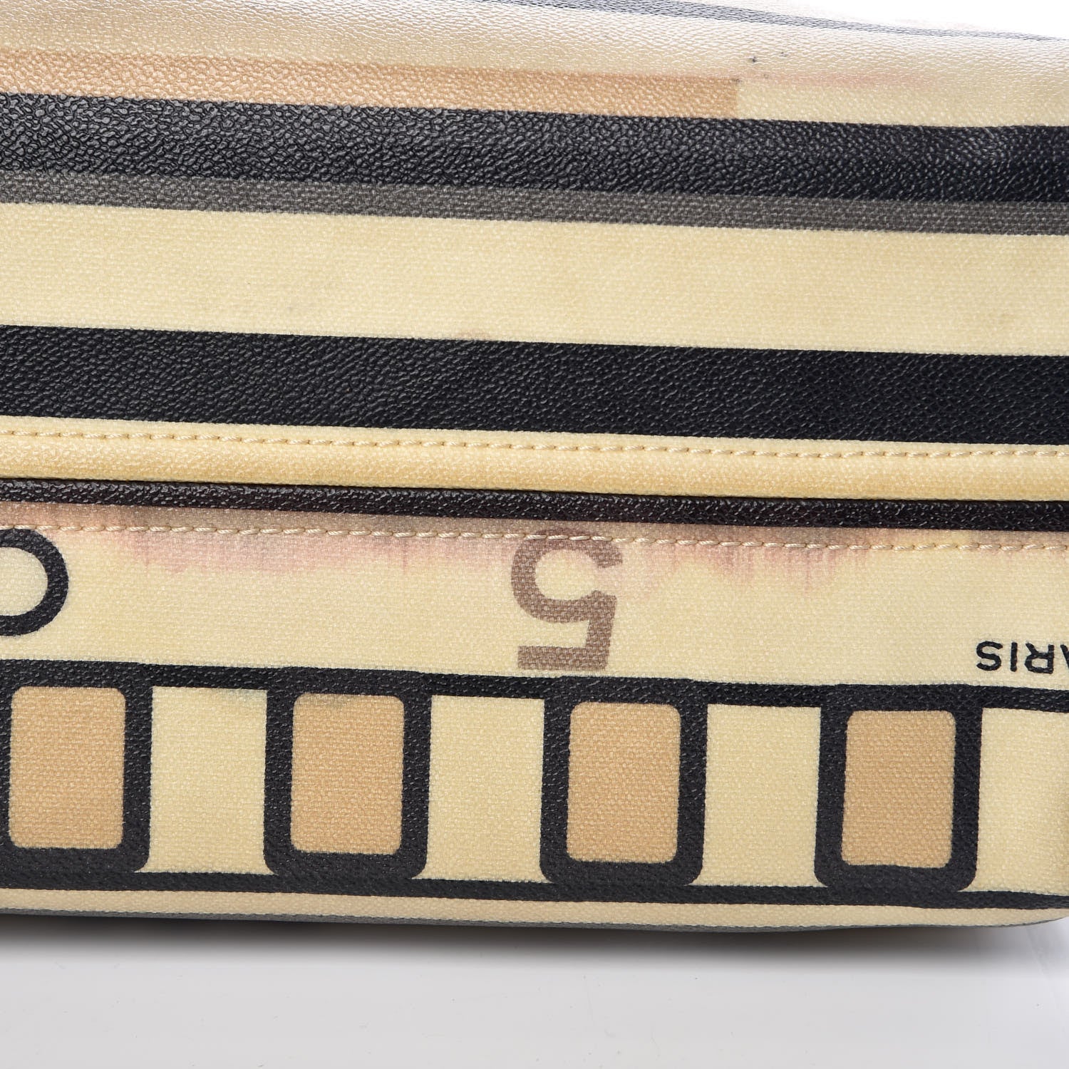 Chanel Coated Canvas Le Train Boston Bag 14 of 15