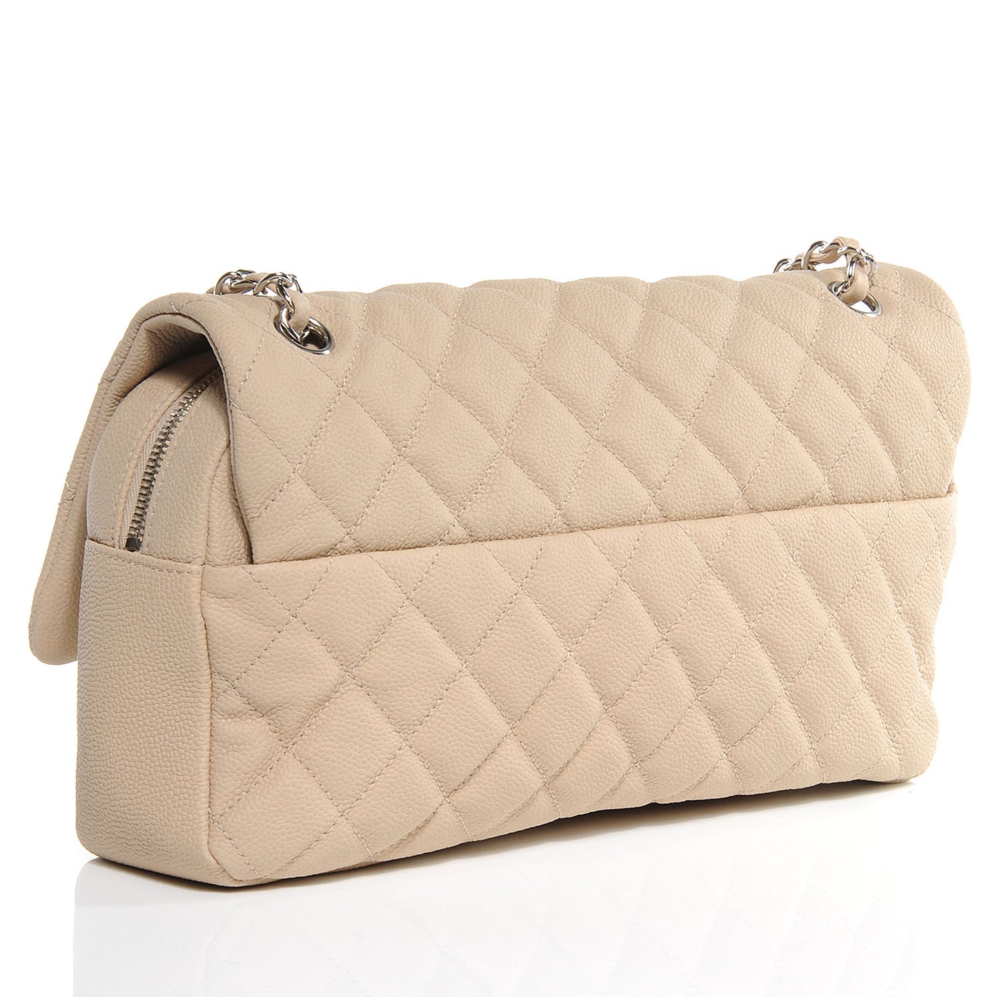 Caviar Jumbo Easy Flap Beige