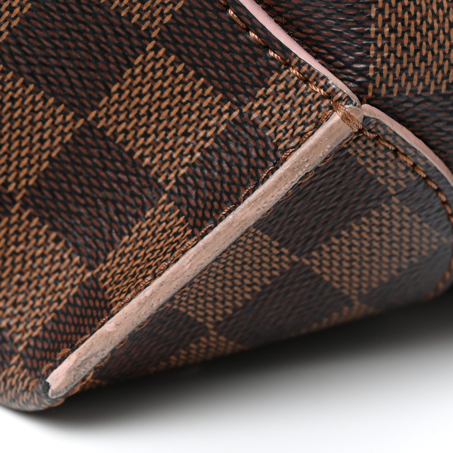 Louis Vuitton Damier Ebene Caissa Hobo Rose Ballerine 12 of 20