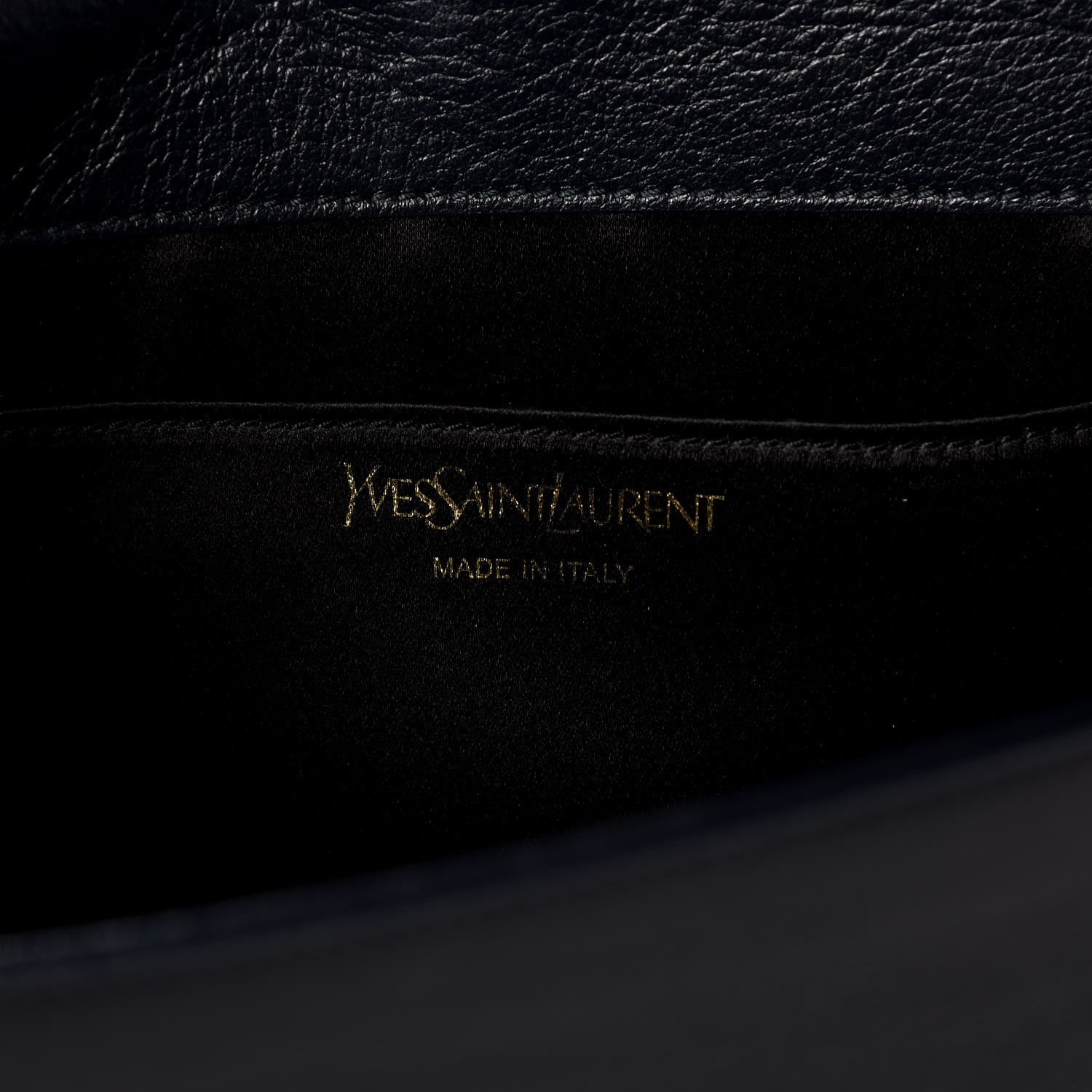 Saint Laurent Calfskin Large Belle De Jour Clutch Deep Marine 6 of 10