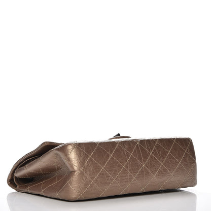 Chanel Metallic Aged Calfskin Quilted 2.55 Reissue 226 Flap Dark Gold 4 of 6