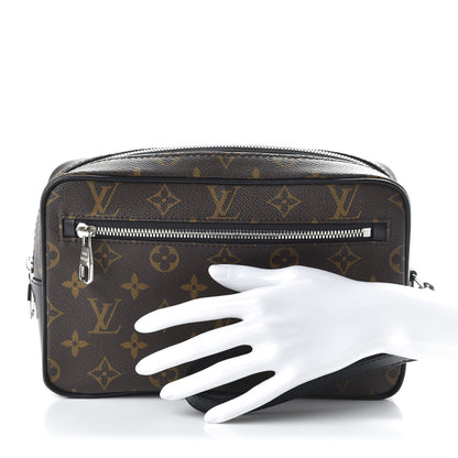 Louis Vuitton Monogram Macassar Kasai Clutch Black 2 of 9