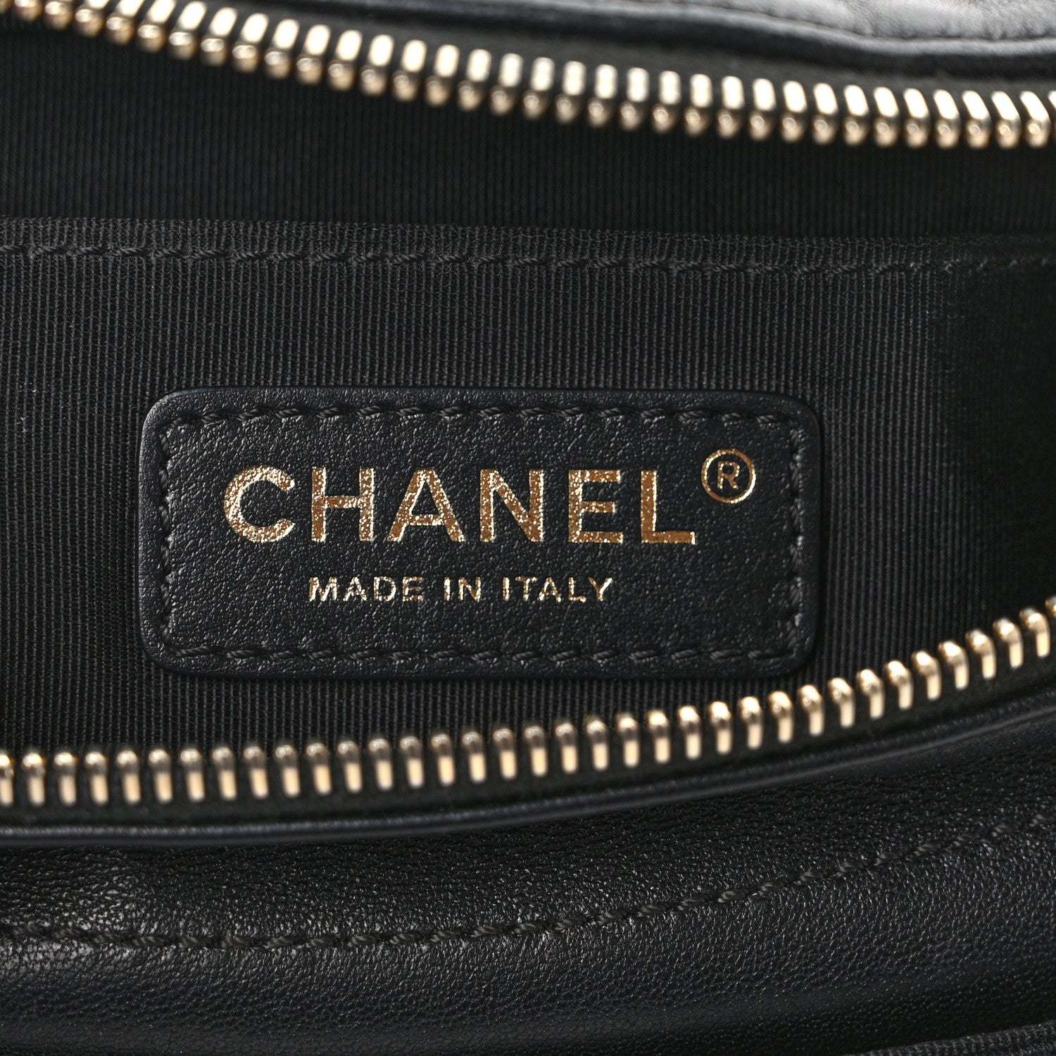 Chanel Lambskin Quilted Waist Bag Fanny Pack Black 6 of 10