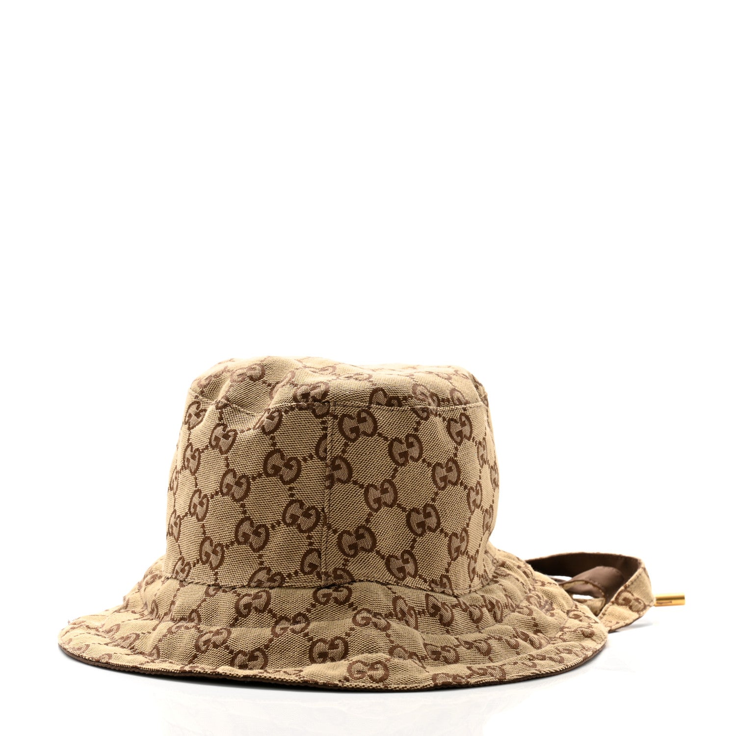 Gucci Canvas Monogram Reversible Bucket Hat XL Brown 12 of 18