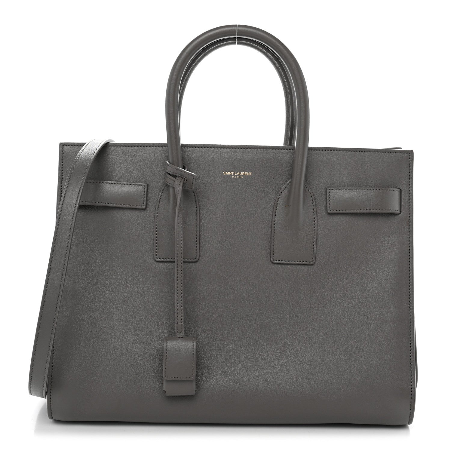Saint Laurent Calfskin Small Sac De Jour Fog 1 of 13