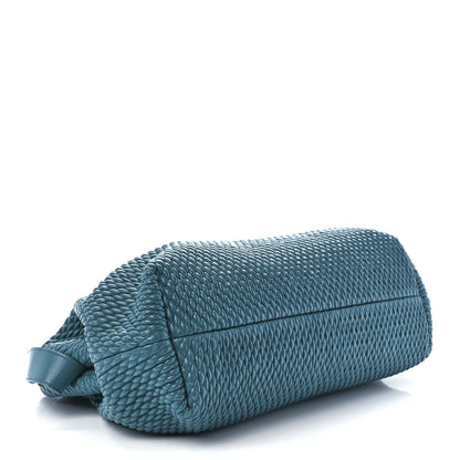 Bottega Veneta Lambskin Knit Large The Point Triangle Bag Mallard 4 of 10