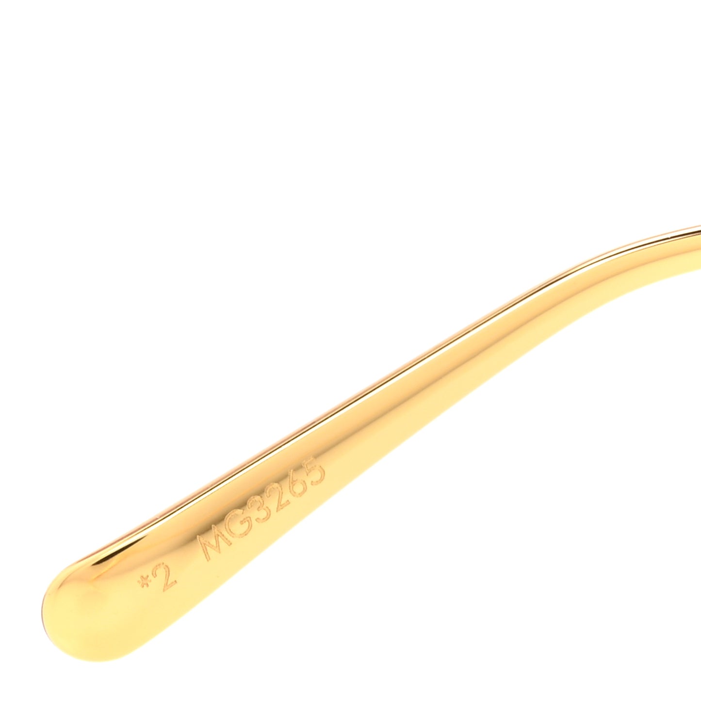 Metal Pearl Twirl Square Z2994U Sunglasses Gold