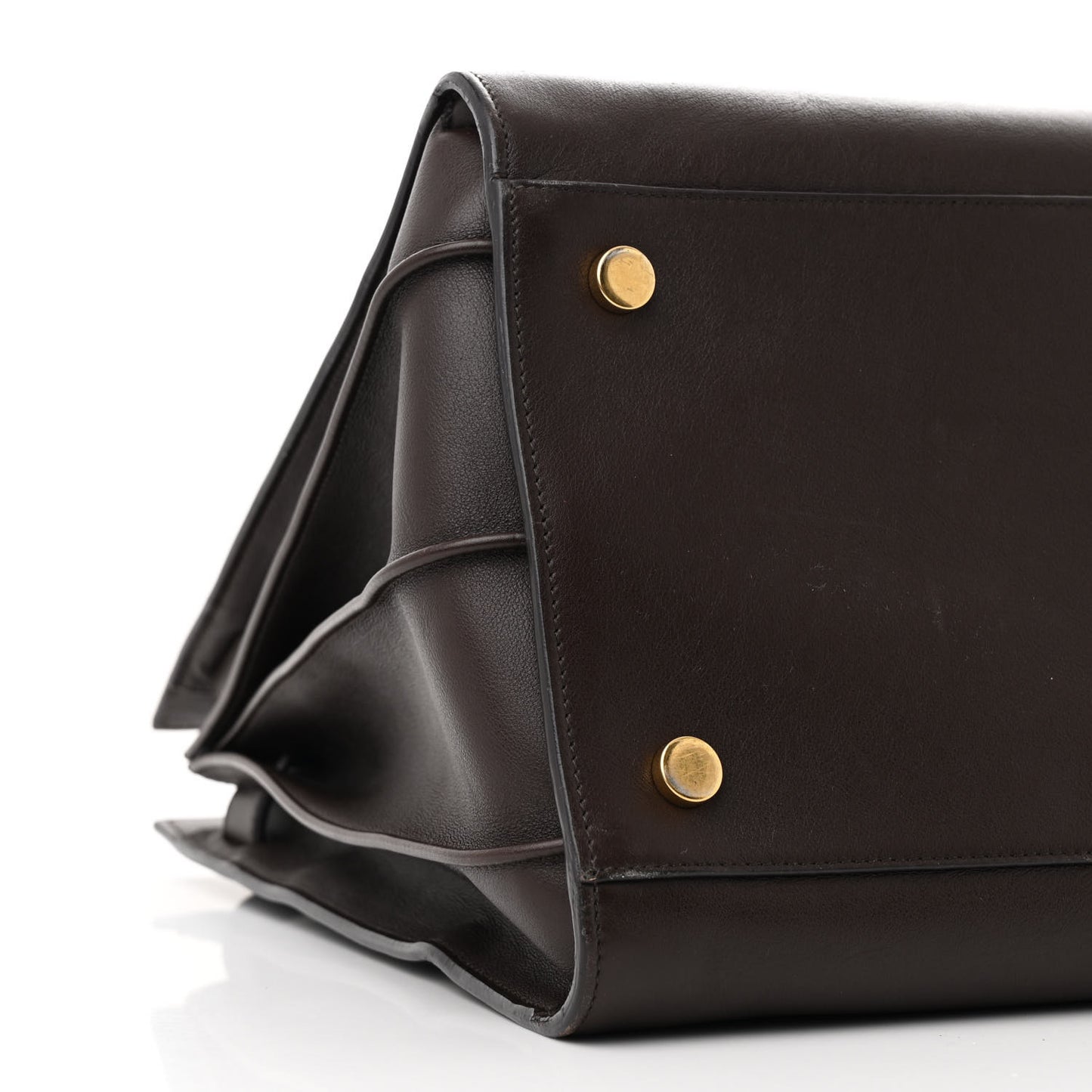 Calfskin Large Sac De Jour Carryall Dark Brown
